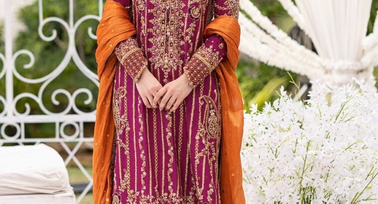 Brand :*Farah Talib Aziz*Design Code : Wedding Edition Fabric Details