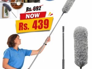 Long Microfiber Duster Extendable Cobweb Duster High Ceiling Brush