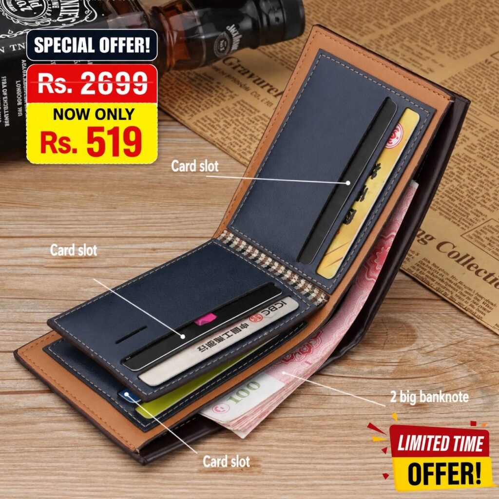 Best Leather Multicolor wallet for men stylish leather purse for men - photo 1