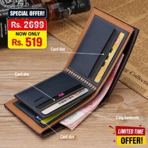 Best Leather Multicolor wallet for men stylish leather purse for men