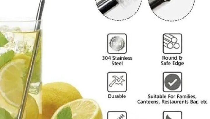 Pack of 5 Metal Straws🧃