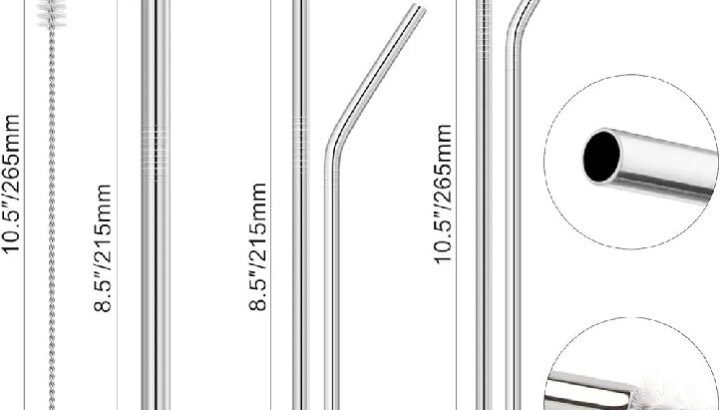 Pack of 5 Metal Straws🧃