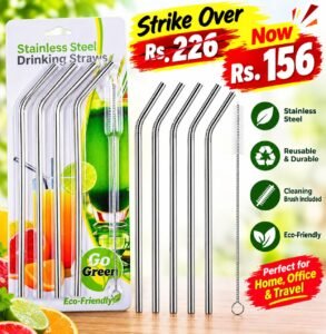 Pack of 5 Metal Straws🧃