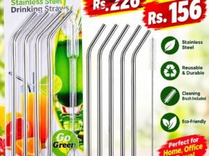 Pack of 5 Metal Straws🧃