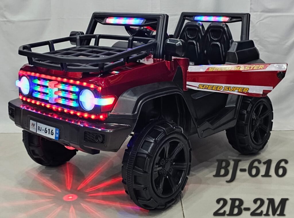 Kids Electric Ride On Jeep Car | Remote Control, LED Lights, Double Se - photo 3