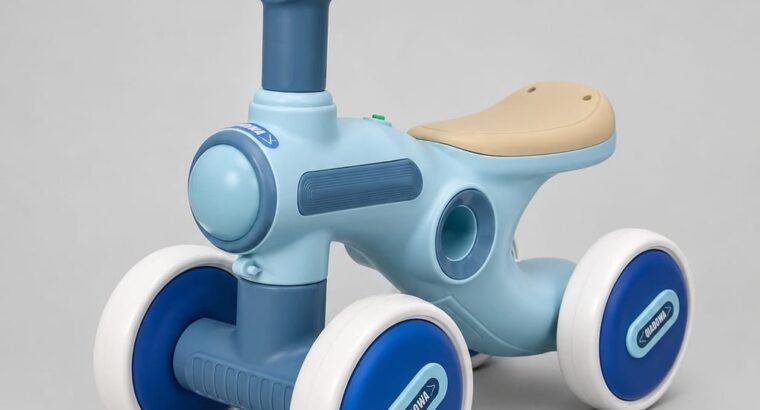 Kids Mini 4-Wheel Balance Bike | Baby Ride On Push Bike | Toddler Lear