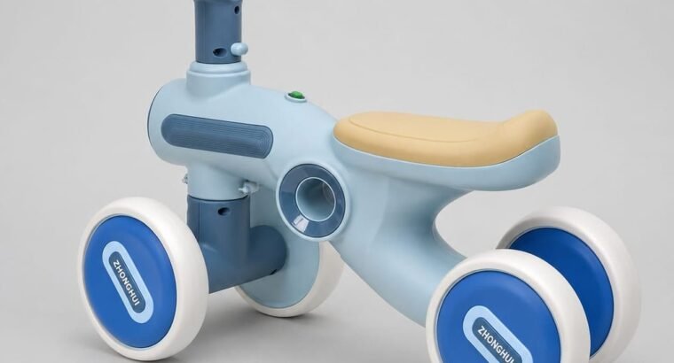 Kids Mini 4-Wheel Balance Bike | Baby Ride On Push Bike | Toddler Lear