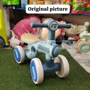 Kids Mini 4-Wheel Balance Bike | Baby Ride On Push Bike | Toddler Lear