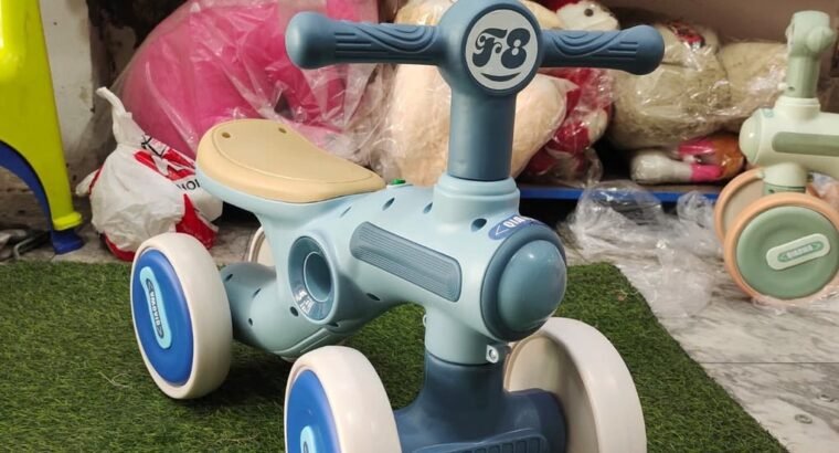 Kids Mini 4-Wheel Balance Bike | Baby Ride On Push Bike | Toddler Lear