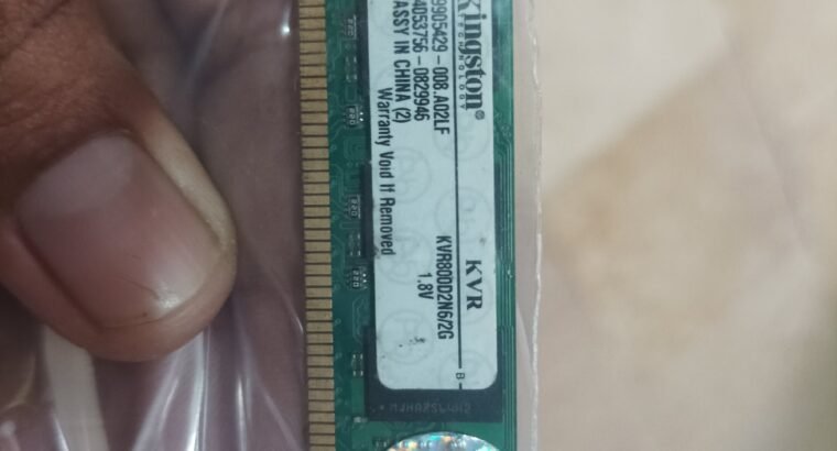 Ram storage 2gb for laptop and pc , processor cpu
