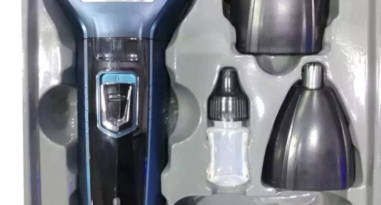 Kemei 3-in-1 Rechargeable Beard Trimmer Kit Blue KM-63