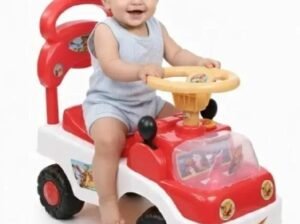 Pink Kids Riding Car with Music & Lights