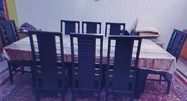 Heavy duty dinning table for 8 people