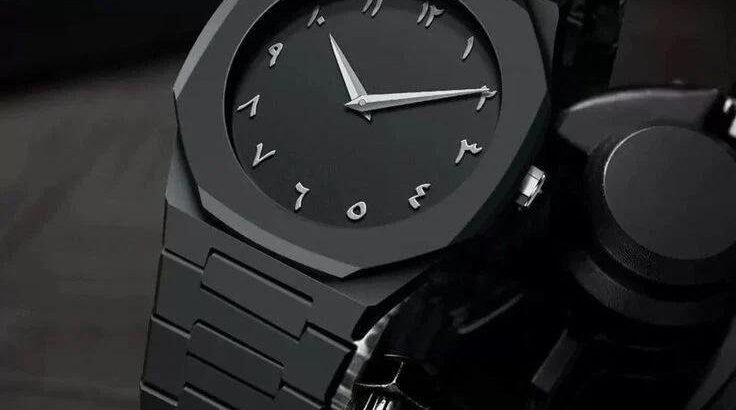 Arabic black Aura watch