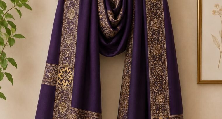 printed premium wool shwal