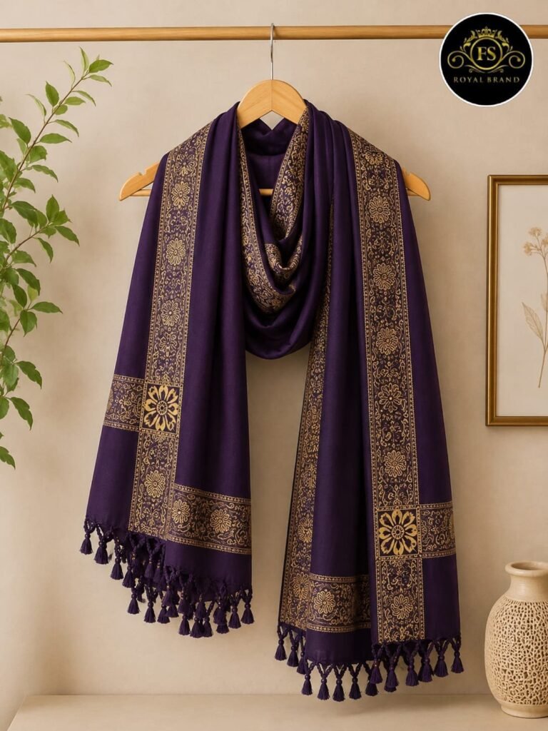printed premium wool shwal - photo 6