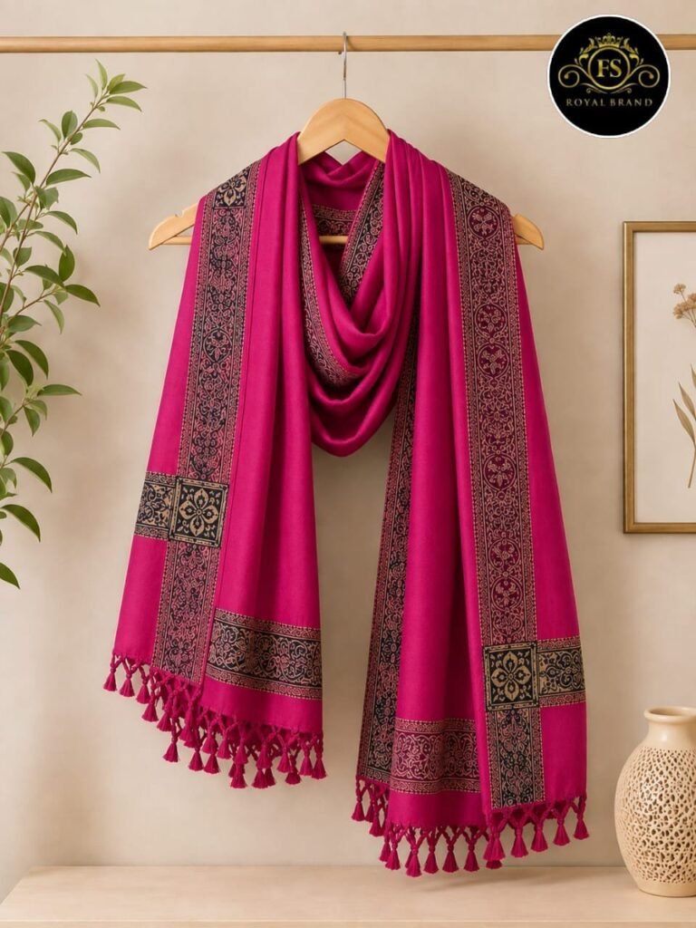 printed premium wool shwal - photo 1