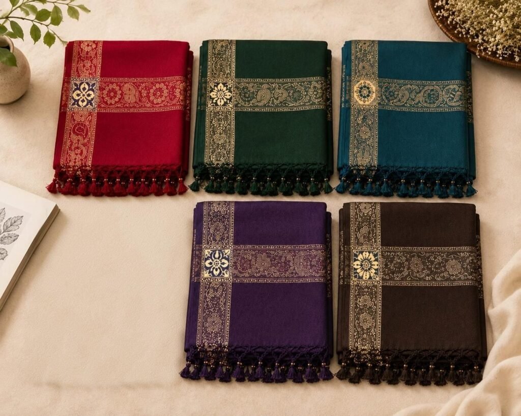 printed premium wool shwal - photo 4