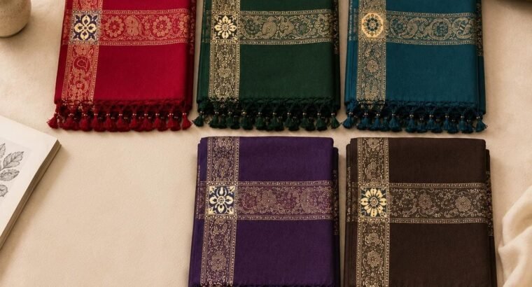 printed premium wool shwal