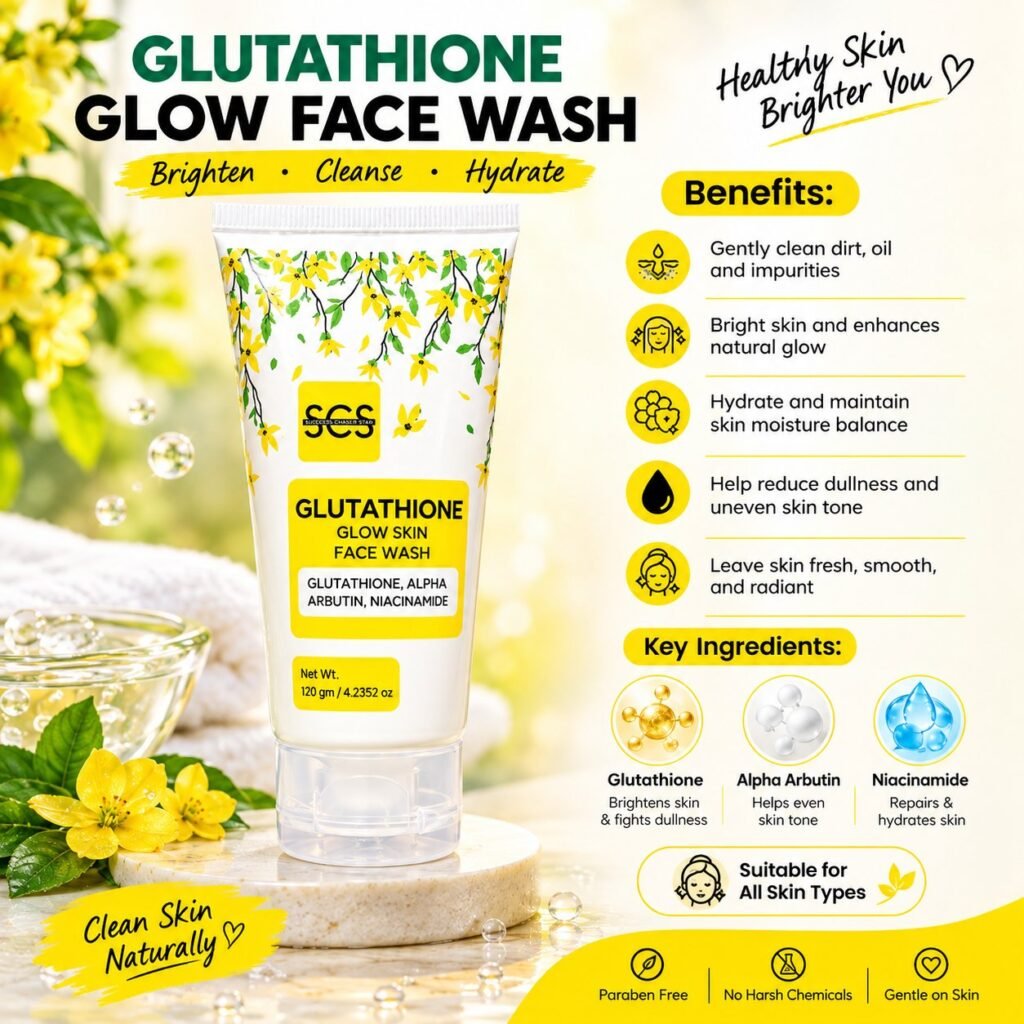 Glutathione Glow Face Wash 120g – Brightening & Hydrating - photo 2