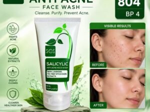 SCS Salicylic Anti Acne Face Wash – Deep Cleansing & Oil Control