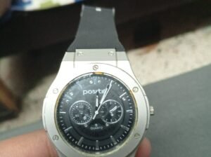 stylist men quartz watchblack and silver