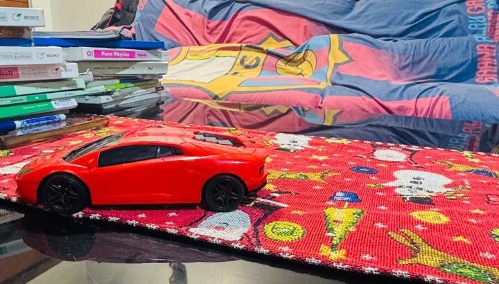 Hand-Control Lamborghini Toy Car+shophees– Clean & Ready to Play