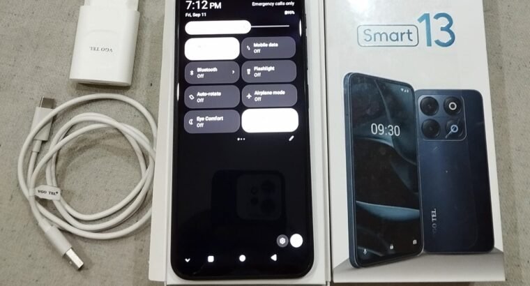 VGOTALL Smart 13 4+4/128 GB official PTA approved 10/10 condition No