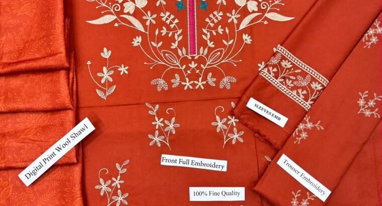 Brand *BATIK* Available In *DHANAK* Fabric 3pc!! (SS WHOLESALE)