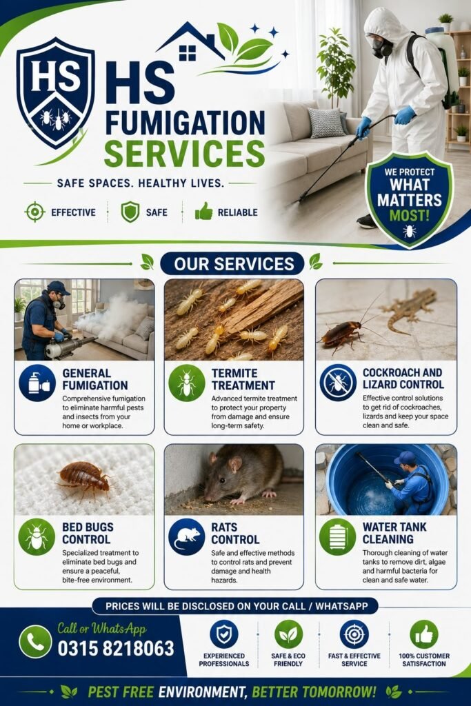HS famication servicesHS Fumigation Services Karachi - photo 2