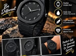 Arabic black Aura watch