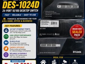D-Link DES-1024D 24-Port Network Switch – Brand New Sealed