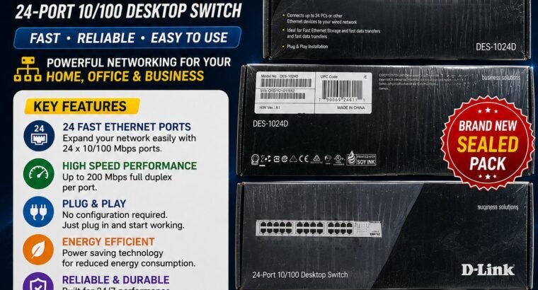 D-Link DES-1024D 24-Port Network Switch ...