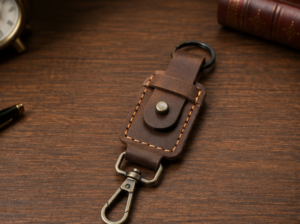 Premium Handmade Leather Keychain-HAU Traders