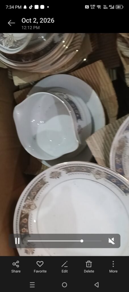 Vintage bone china table ware dinner set - photo 3