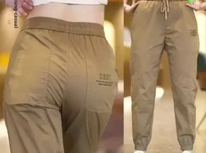 Men’s Casual Pants Tan Sweatpants Spring Summer