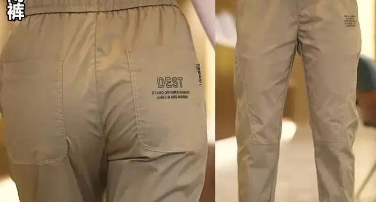 Men’s Casual Pants Tan Sweatpants Spring Summer
