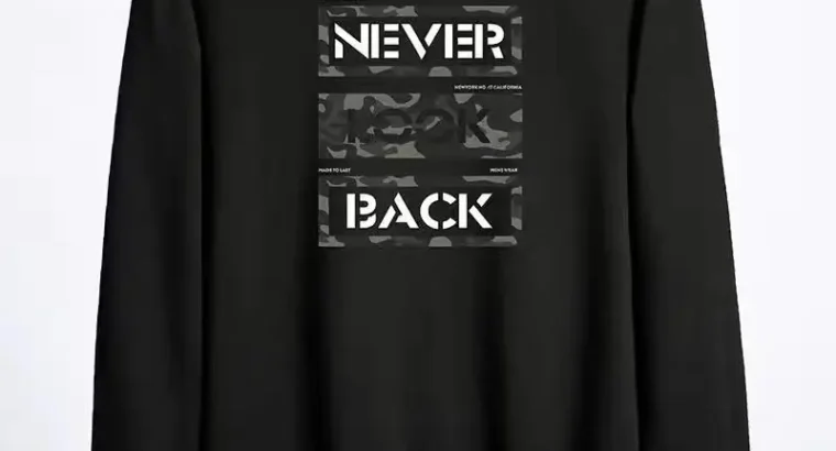 Men’s Black Dream Graphic Sweatshirt Plus Size