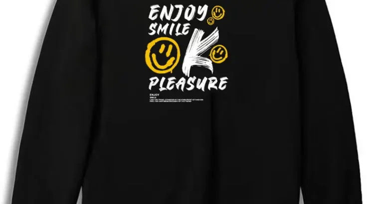Men’s Black Dream Graphic Sweatshirt Plus Size