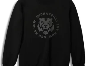 Men’s Black Dream Graphic Sweatshirt Plus Size