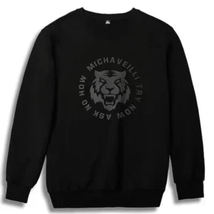 Men’s Black Dream Graphic Sweatshirt Plus Size