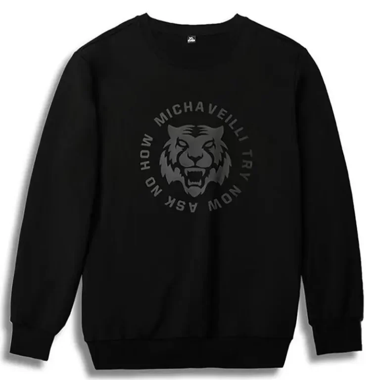 Men’s Black Dream Graphic Sweatshirt Plus Size