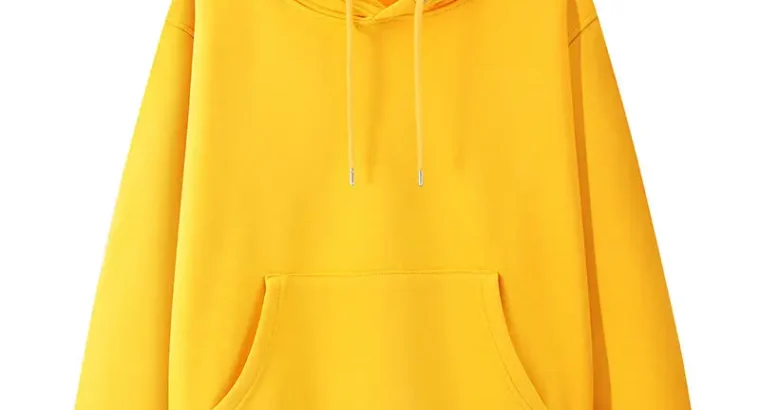 Blue Velvet Hooded Pullover Sweater for Men Women