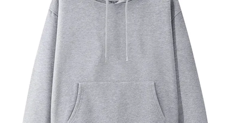 Blue Velvet Hooded Pullover Sweater for Men Women