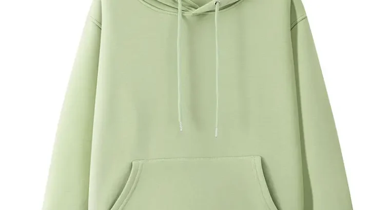 Blue Velvet Hooded Pullover Sweater for Men Women