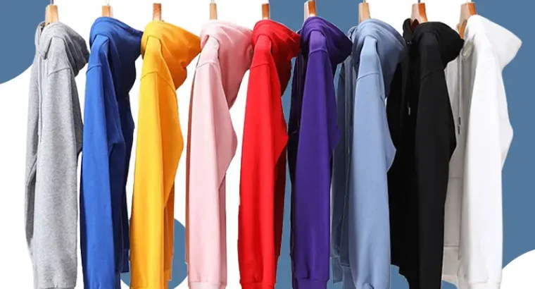 Blue Velvet Hooded Pullover Sweater for Men Women