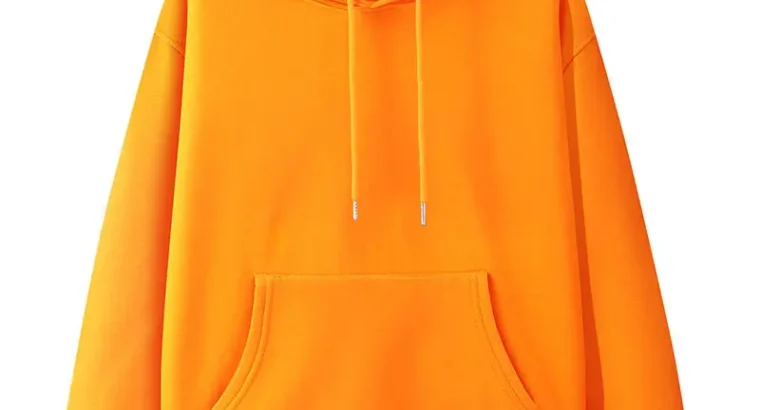Blue Velvet Hooded Pullover Sweater for Men Women