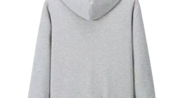 Men’s Black Fleece Zipper Hoodie Plus Size