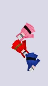 WINTER COLLECTION Women’s Fingerless Gloves Polyester Warm Pink Red Blue 3