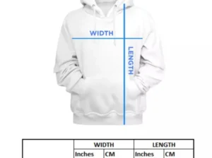 1 Pc Women’s Stitched Fleece Printed Pullover Hoodie